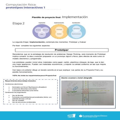 clases de la fase prototipar del design thinking | PPTX