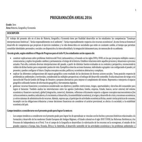 Plantilla programación anual