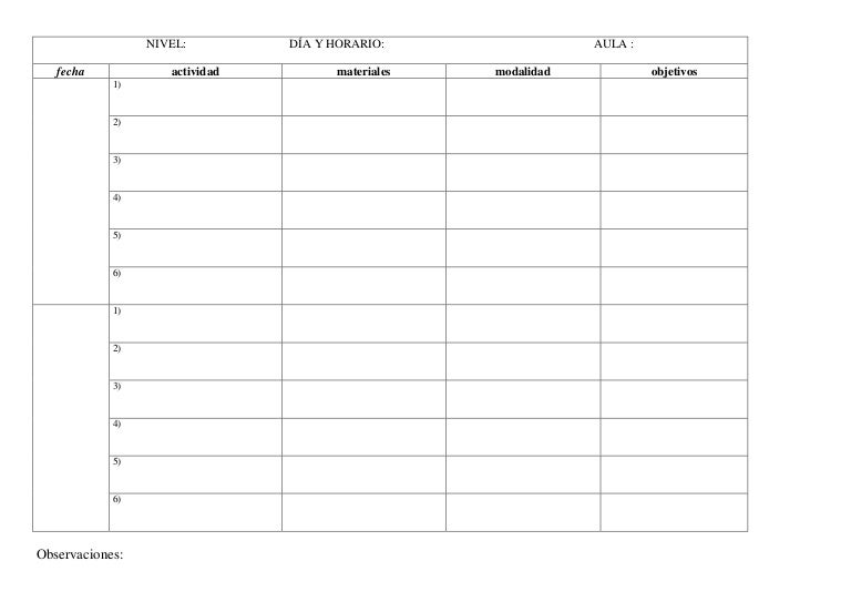 plantilla para rellenar