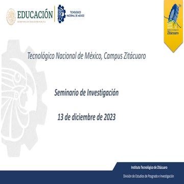 Plantilla Seminario para presentacion de proyectos | PPTX