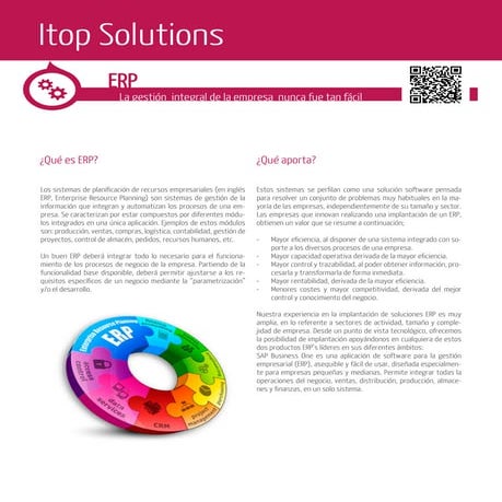 ITOP SOLUTIONS: ERP (Enterprise Resource Planning)