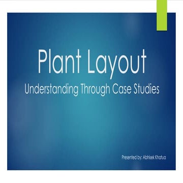 Plant Layout