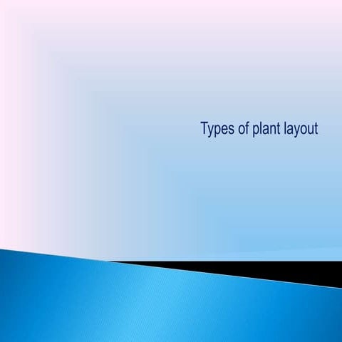 Plant layout