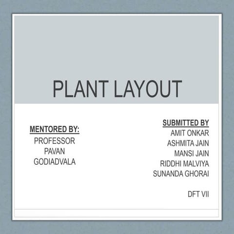 Plant layout of denim jeans manufacturing unit
