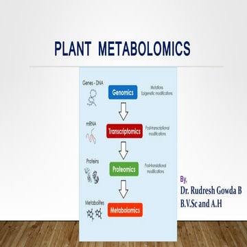 Plant metabolomics