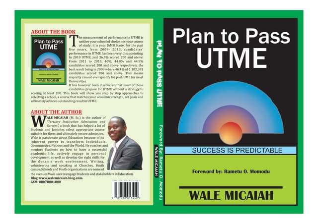 Plan to pass utme