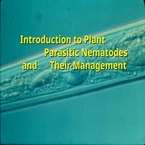 plant_parastic_nematodes and their management | PPT