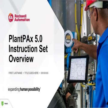 PlantPAx 5.0 Instruction Set.pptx