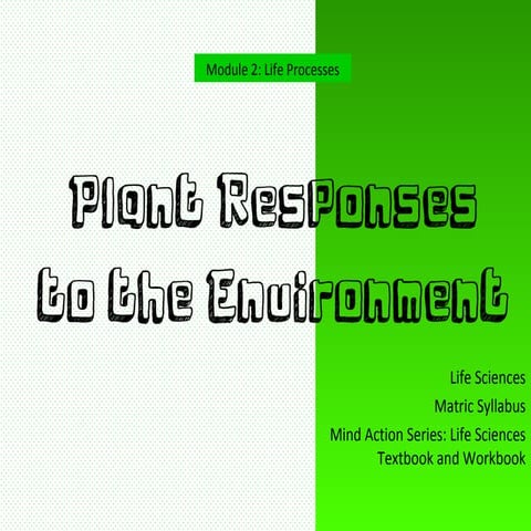 Plant responses to the environment