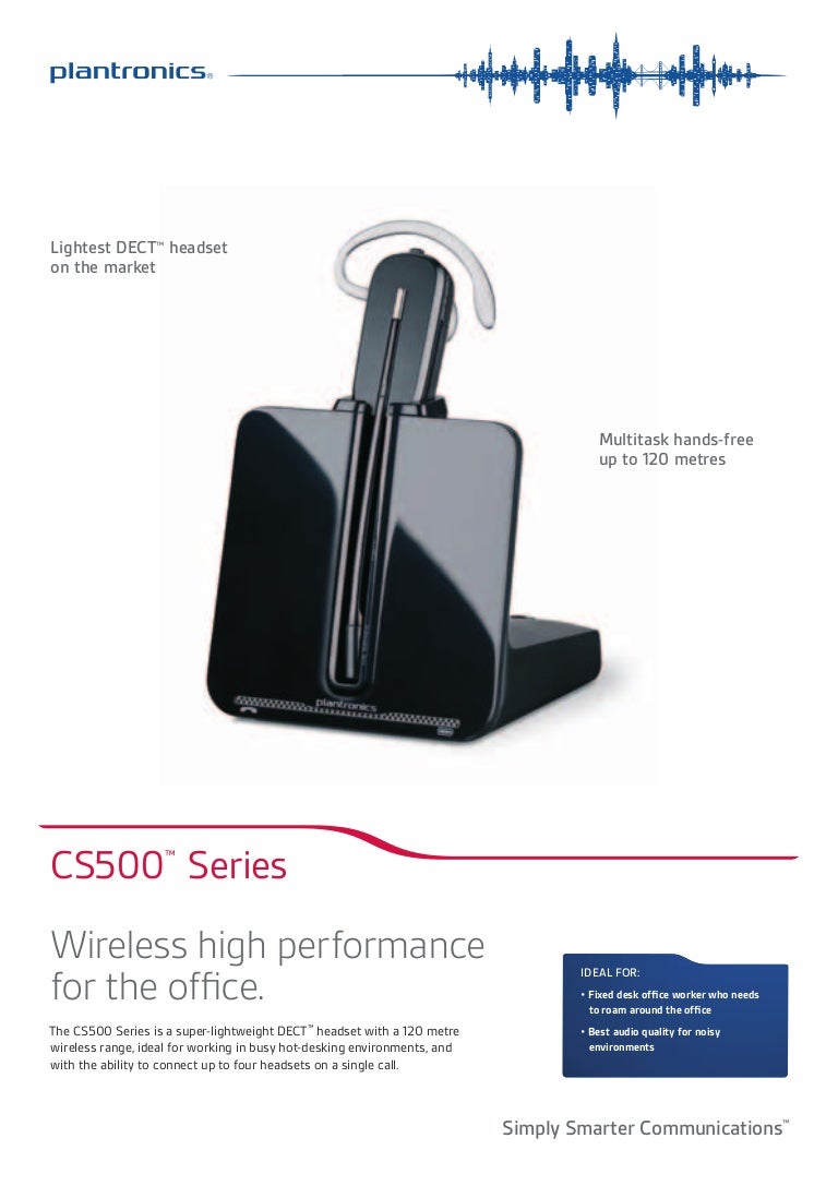 Plantronics cs500 series data sheet