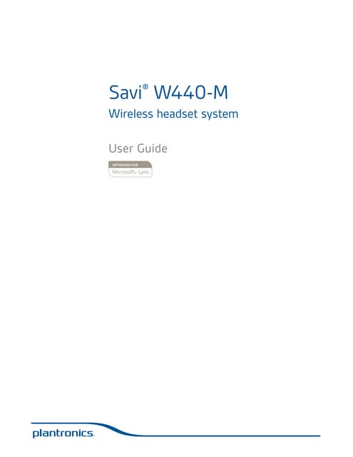 Plantronics vista m22 amplifier data sheet