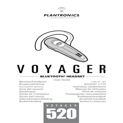 Plantronics b230 user guide | PDF
