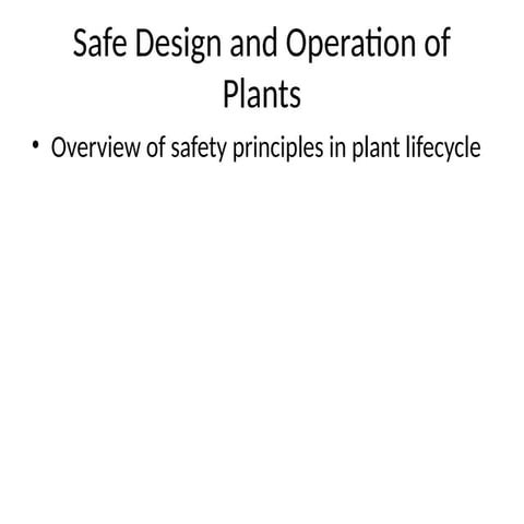 Safety in Design | PPTX