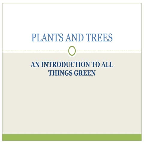 Plants And Trees | PPT