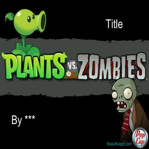 Free PowerPoint Template - plants vs zombies | PPT