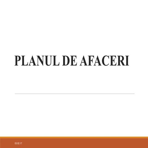 Planul de afaceri