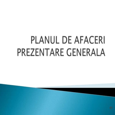 Planul de afaceri