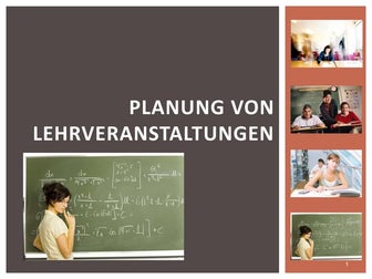 Planung von Lehrveranstaltungen