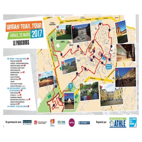 Le plan de l'Urban Trail d'Arras | PDF