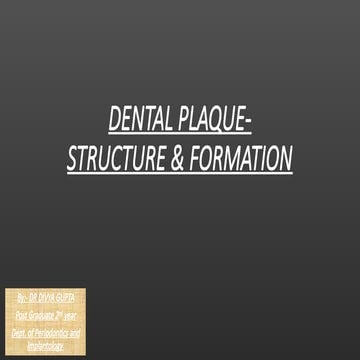 PLAQUE SEMINAR FINAL PLAQUE SEMINAR FINAL