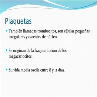 Plaquetas