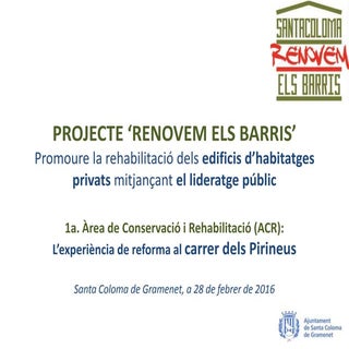 Pla "Renovem els barris"