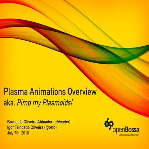 Plasma Animations Overview (aka. Pimp my Plasmoids!)