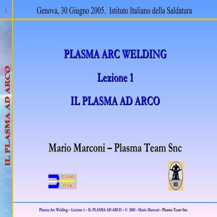 Presentation on plasma arc welding | PPTX