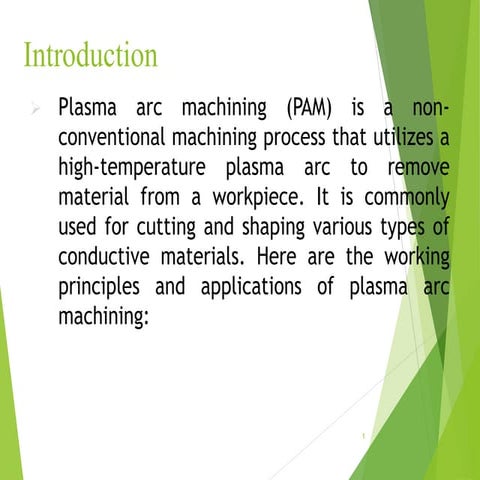 Plasma Arc Machining | PPTX