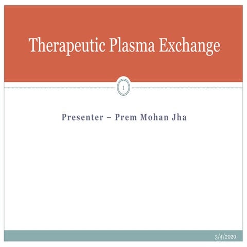 Plasma exchange