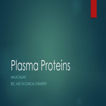 Plasma proteins | PPTX