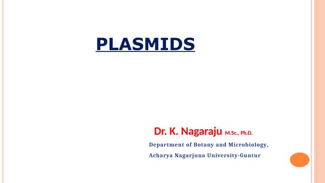 PLASMIDS- introduction, types ,cloning vectors, plasmid vectors