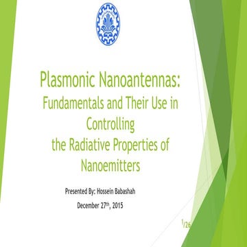 Plasmonic nanoantennas