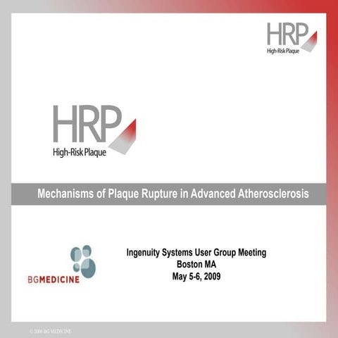 Mechanisms of Plaque Rupture in Advanced Atherosclerosis