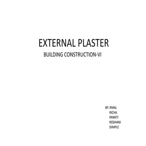 Plastering