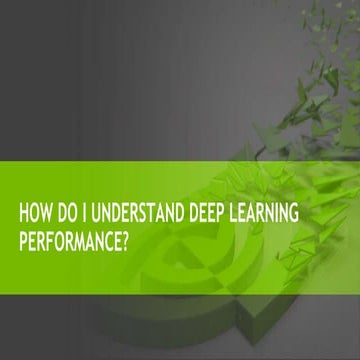 How Do I Understand Deep Learning Performance?