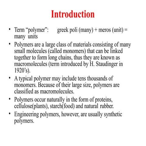 Plastic-processing materials and introduction