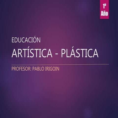 Plastica modulo 1 El espacio bidimensional