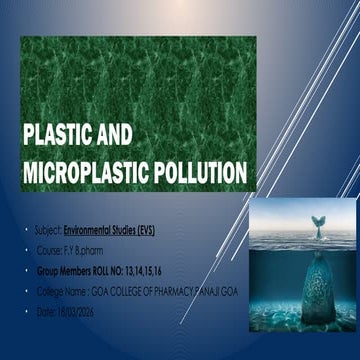 Microplastics | PPTX