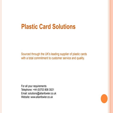 Plastic Cards | PPS