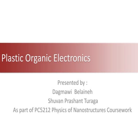 Plastic Electronics