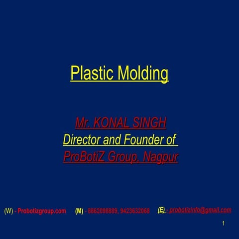 Plastic moulding