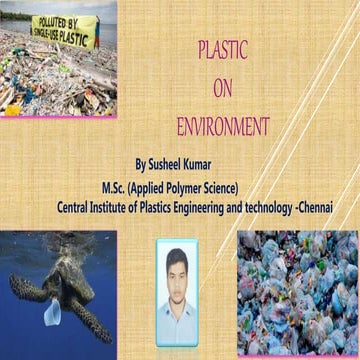 Plastic on environment