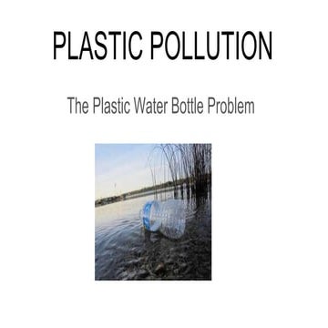 Plastic pollution