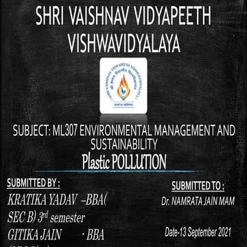 plastic pollution environment management 