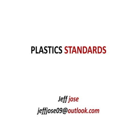 Plastics testing standards