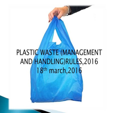 Plastic waste management rules 2016