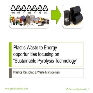 Plastic waste to energy opportuniti...