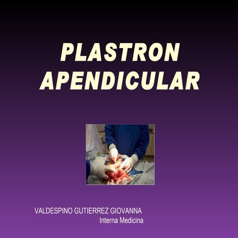 Plastron apendicular