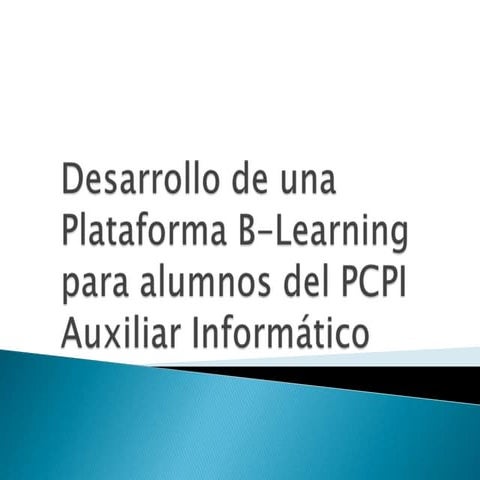 Plataforma b learning
